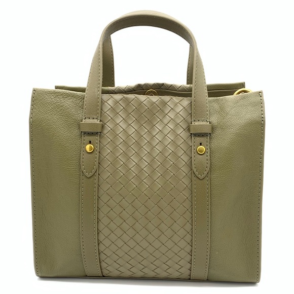 NWT Fossil Kingston Satchel Green Moss - Picture 2 of 7